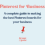 Creating Pinterest Boards for Business